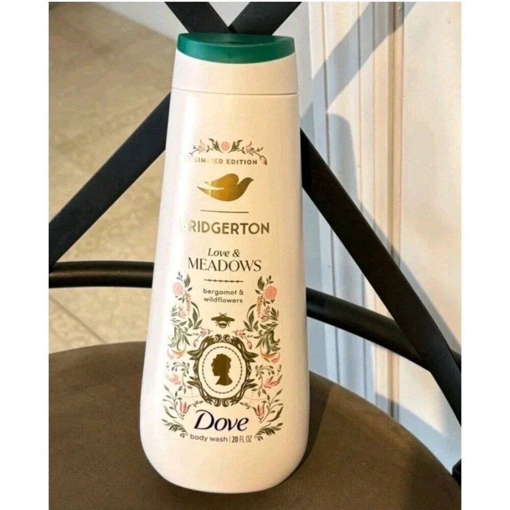 Dove Ltd Ed  BRIDGERTON Love & Meadows Bergamot & Flowers  Body Wash 20 oz. NEW!